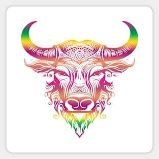 Rainbow Taurus Bull Magnet